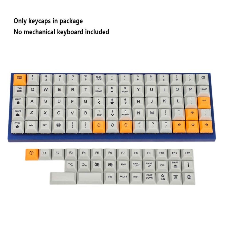 YMDK 75 Keys DSA Dye Sub PBT Keycaps Suitable for Ortholinear Layout MX Keyboard XD75 ID75 Planck Preonic Niu40 (Only Keycap) - Image 2